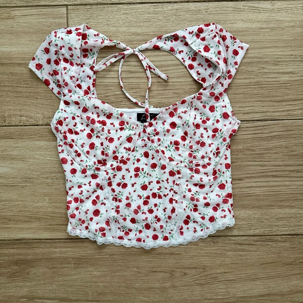 Sweet Society Roses Girls Corset Top